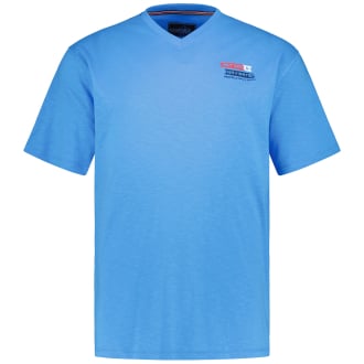 T-Shirt aus Baumwolle mittelblau_333 | 6XL