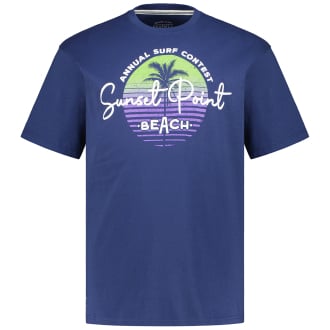 T-Shirt mit Motiv-Print dunkelblau_189 | 7XL