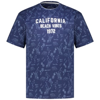 T-Shirt aus Baumwolle dunkelblau_189 | 6XL
