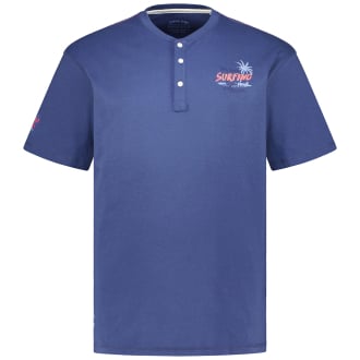 T-Shirt mit Serafinokragen dunkelblau_189 | 7XL