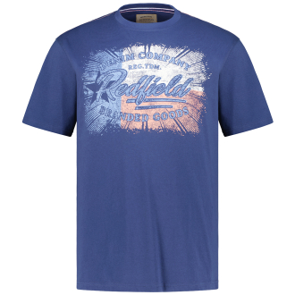 T-Shirt mit Print dunkelblau_189 | 7XL