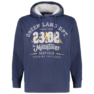 Kapuzenpullover mit Print dunkelblau_547 | 3XL