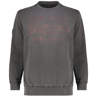 Sweatshirt mit Garment-Dye-Färbung anthrazit_15/35 | 8XL