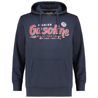 Hoodie mit Print dunkelblau_01 | 3XL