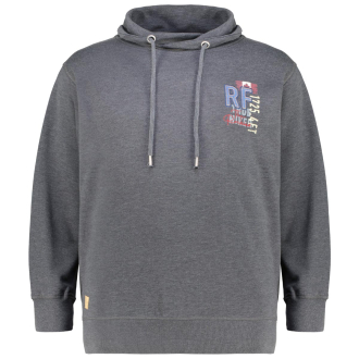 Sweatshirt mit Applikation dunkelgrau_716 | 4XL