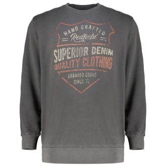 Sweatshirt mit Garment-Dye-Färbung schwarz_15 | 3XL