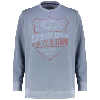 Sweatshirt mit Garment-Dye-Färbung graublau_8 | 3XL