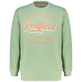 Sweatshirt mit Label-Print grün_4 | 5XL