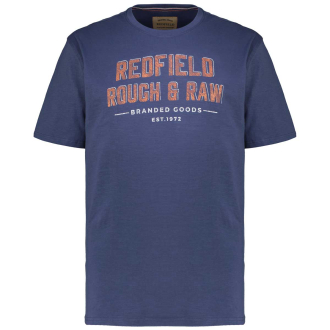 T-Shirt mit Label-Print dunkelblau_189 | 3XL