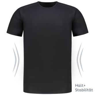 Komfort T-Shirt mit stabilisierender Funktion schwarz_SCHWARZ | 3XL
