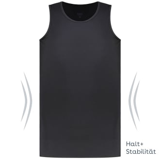 Komfort-Unterhemd mit stabilisierender Funktion schwarz_SCHWARZ | 3XL