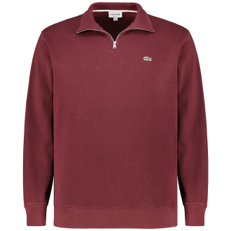 Feinstrick-Sweatshirt aus Biobaumwolle weinrot_BZD | 5XL
