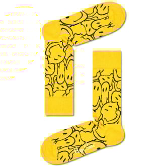 Socke "Supersmiley" gelb_2200 | 41-46