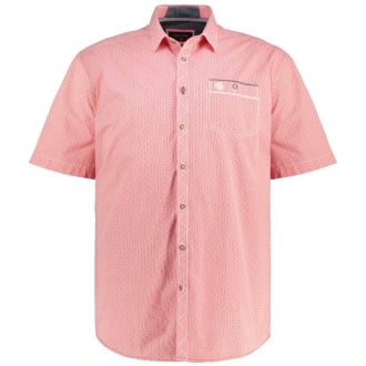 Trachtenhemd aus Baumwolle rot/weiß_ROT/WEIß | 6XL