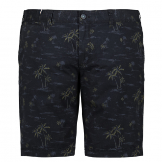 Shorts mit Allover-Print dunkelblau_0800 | 34