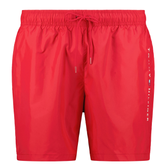Badeshorts mit Logo-Stickerei rot_XLD | 3XL